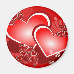 Herzen für Liebe Magnet