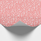 Herzen, ganz vorbei, Pfirsich Geschenkpapier (Ecke)