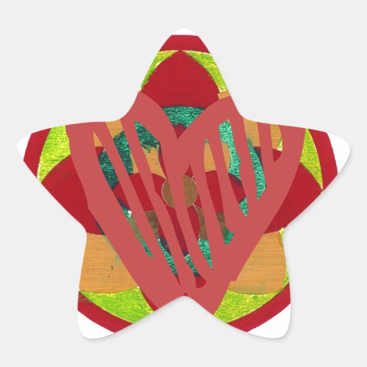 Herzen gehen Zuhause für Valentine. Stern-Aufkleber (Vorderseite)