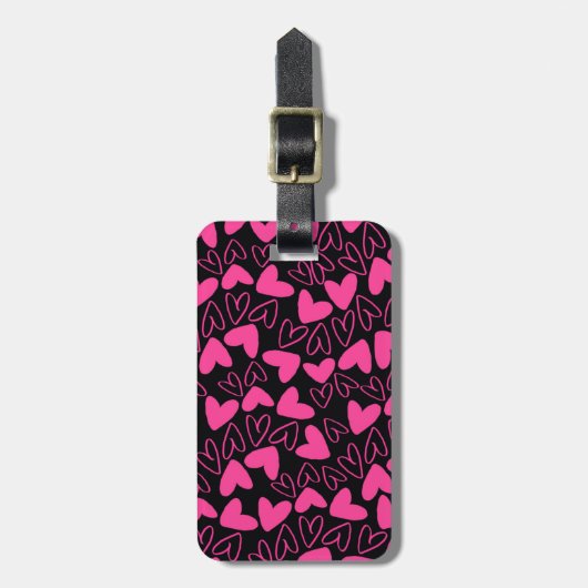 Herzen Gepäckanhänger (Vorderseite vertikal)