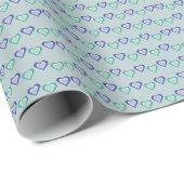 Herzen Geschenkpapier (Rolleneckpunkt)