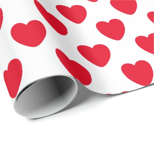 Herzen Geschenkpapier (Rolleneckpunkt)