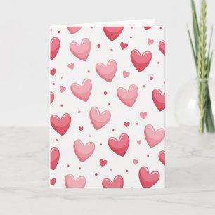 Herzen Glitter-Textur Liebeskarte Karte