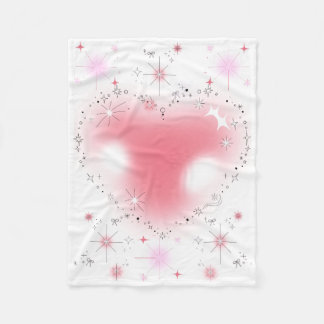 Herzen & Glitzer Baby Fleecedecke