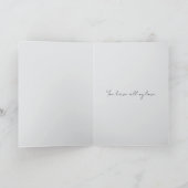 Herzen Graue Liebe Für Immer Karte (Innenseite)