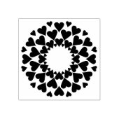 Herzen Gummistempel (Prägung)