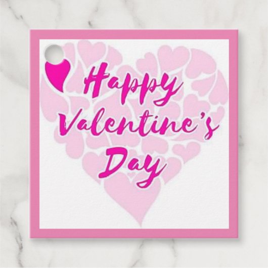 HERZEN "HAPPY VALENTINE S DAY" GESCHENKANHÄNGER (Vorderseite)