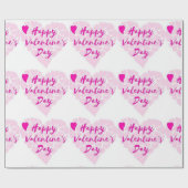 HERZEN "HAPPY VALENTINE S DAY" GESCHENKPAPIER (Flach)