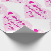 HERZEN "HAPPY VALENTINE S DAY" GESCHENKPAPIER (Ecke)