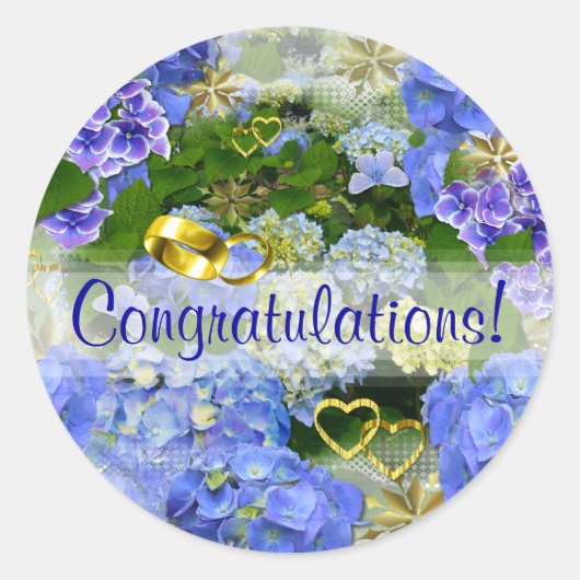 HERZEN & HYDRANGEA ~ Dichtungen/Aufkleber Runder Aufkleber (Vorderseite)