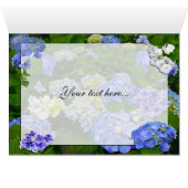 HERZEN & HYDRANGEAS ~ Karte (Innenansicht Horizontal (Unten))