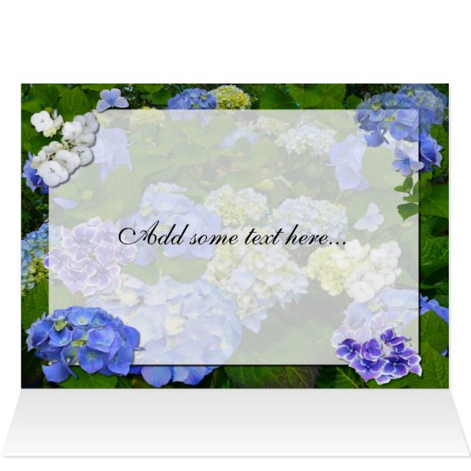 HERZEN & HYDRANGEAS ~ Karte (Innenansicht Horizontal (Oben))