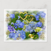 HERZEN & HYDRANGEAS ~ Postkarte (Vorderseite)