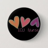 Herzen ICU Krankenschwester-3 Button (Vorderseite)