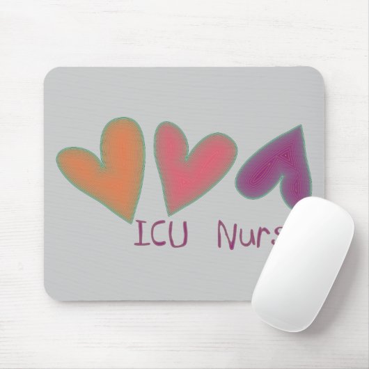 Herzen ICU Krankenschwester-3 Mousepad (Mit Mouse)