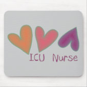 Herzen ICU Krankenschwester-3 Mousepad (Vorne)