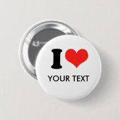 HERZEN (Ihr Text) Button (Vorne & Hinten)