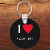 HERZEN (Ihr Text) Schlüsselanhänger (Vorderseite)