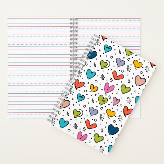 Herzen Illustration Notizblock (Innen)