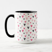 Herzen Illustrationskunstwerk Tasse (Links)