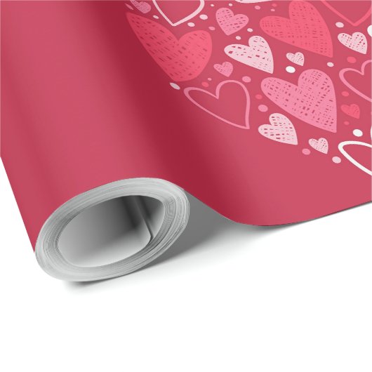 Herzen im Herzen Geschenkpapier (Rolleneckpunkt)