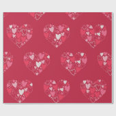 Herzen im Herzen Geschenkpapier (Flach)