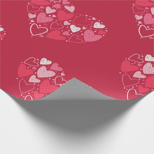 Herzen im Herzen Geschenkpapier (Ecke)