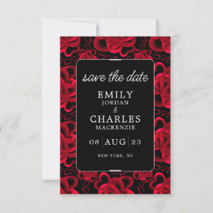 Herzen im Überfluss Elegante Hochzeit Save The Date