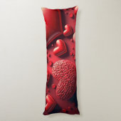 Herzen in 3D Seitenschläferkissen (Rückseite (Vertikal))