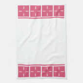 Herzen in alle Richtungen Geschirrtuch (Vertikal)