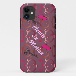 "Herzen in der Bewegung" Telefon-Kasten iPhone 11 Hülle