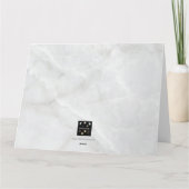 HERZEN IN EINER BAUKARTE KARTE (Rückseite)