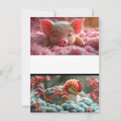 Herzen in Harmonie: Einladung zu süßen Hochzeiten" (Rückseite)