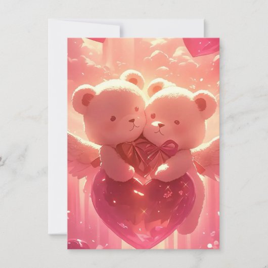 Herzen in Harmonie: Einladung zu süßen Hochzeiten" (Vorderseite)