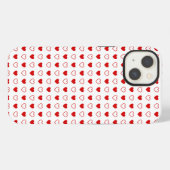 Herzen iPhone Hülle (Rückseite (Horizontal))