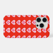 Herzen iPhone Hülle (Rückseite (Horizontal))