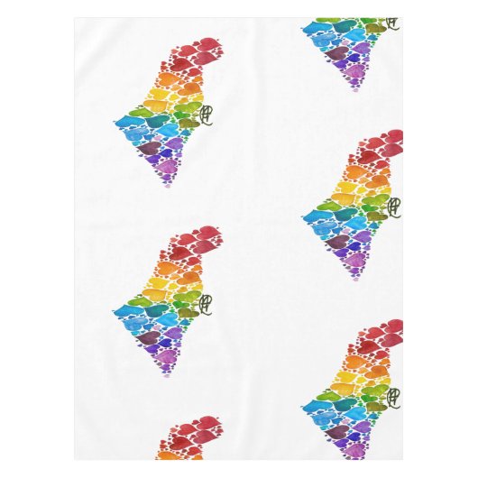 Herzen Israels Tablecloth Tischdecke (Vorderseite)