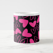Herzen Jumbo-Tasse (Vorderseite)