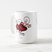 Herzen Kaffeetasse (Vorderseite Links)