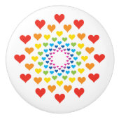 Herzen Keramikknauf (Vorderseite)