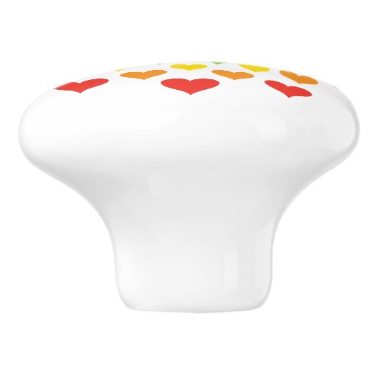 Herzen Keramikknauf (Seitenansicht)