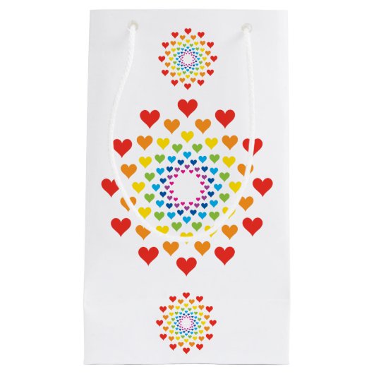Herzen Kleine Geschenktüte (Vorderseite)