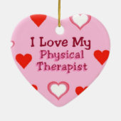 Herzen: Körperlicher Therapeut-Verzierung Keramik Ornament (Hinten)