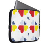 Herzen Kreuz Laptopschutzhülle (Vorne Rechts)