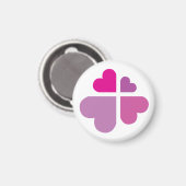 Herzen Kreuz Magnet (Vorderseite/Rückseite)