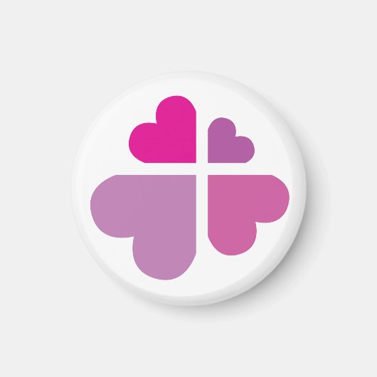 Herzen Kreuz Magnet (Vorne)