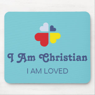 Herzen Kreuz Mousepad