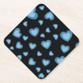 HERZEN LIEBE GIRLFRIEND EHEFRAU JAHRESGIFT PARTY UNTERSETZER (Vorderseite)