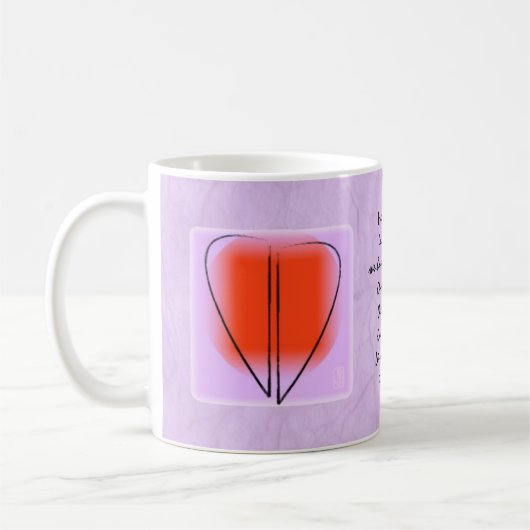Herzen. Liebe. Mug Kaffeetasse (Links)