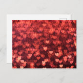 Herzen Liebe Postkarte (Vorne/Hinten)